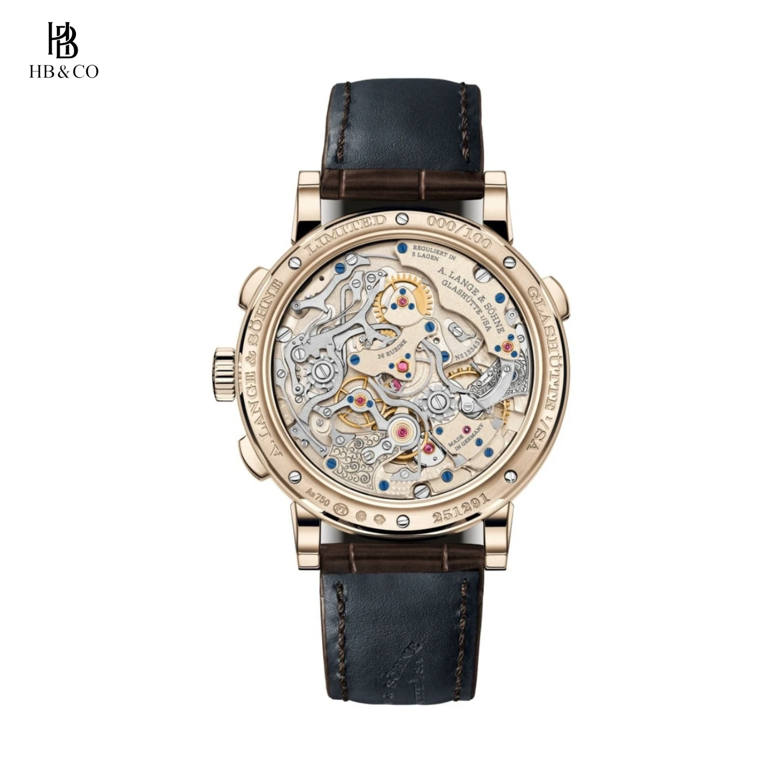 A. Lange & Söhne 1815 Rattrapante Honey Gold® “Homage to F. A. Lange” 41.2mm 425.050 (Limited Edition 100pcs)