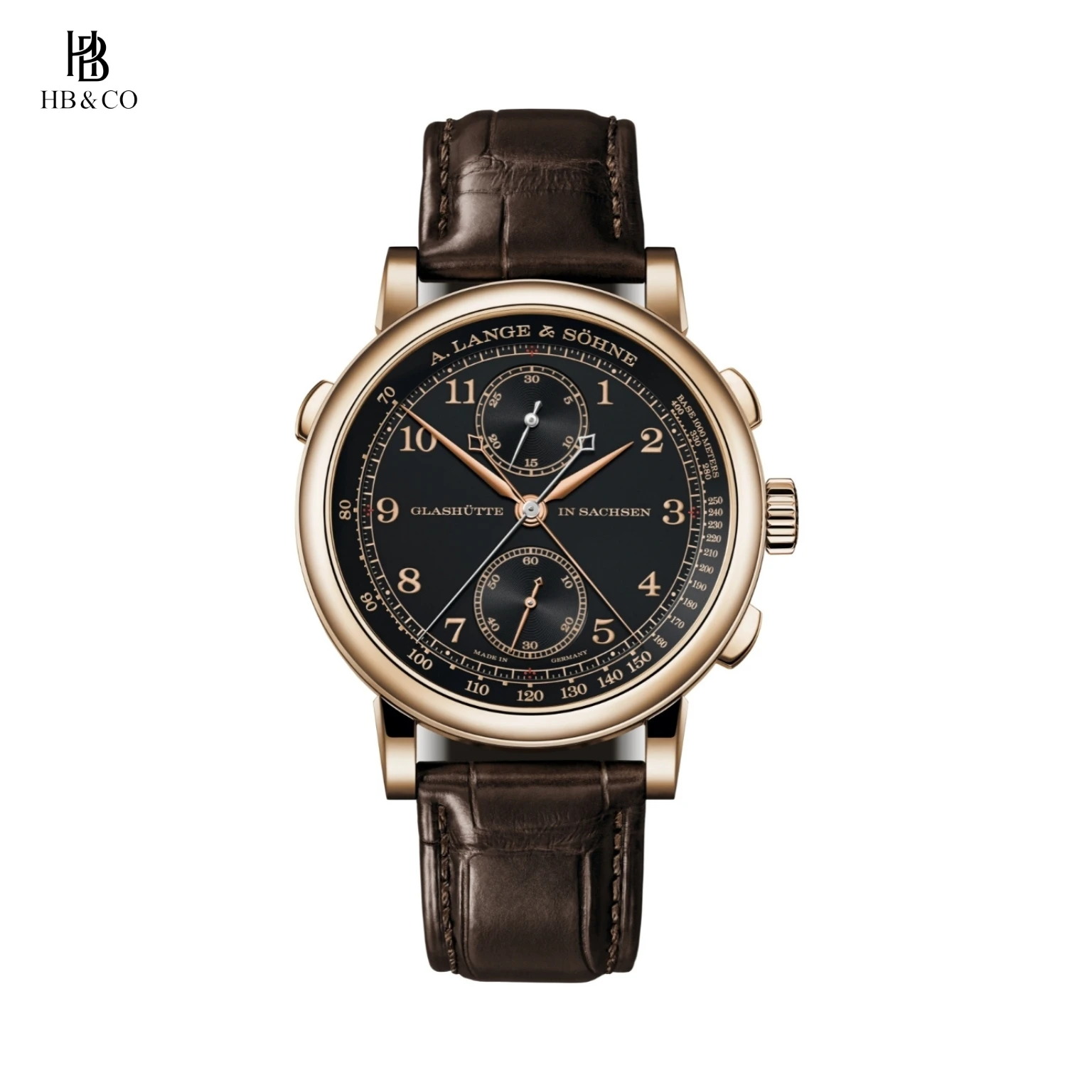 A. Lange & Söhne 1815 Rattrapante Honey Gold® “Homage to F. A. Lange” 41.2mm 425.050 (Limited Edition 100pcs)