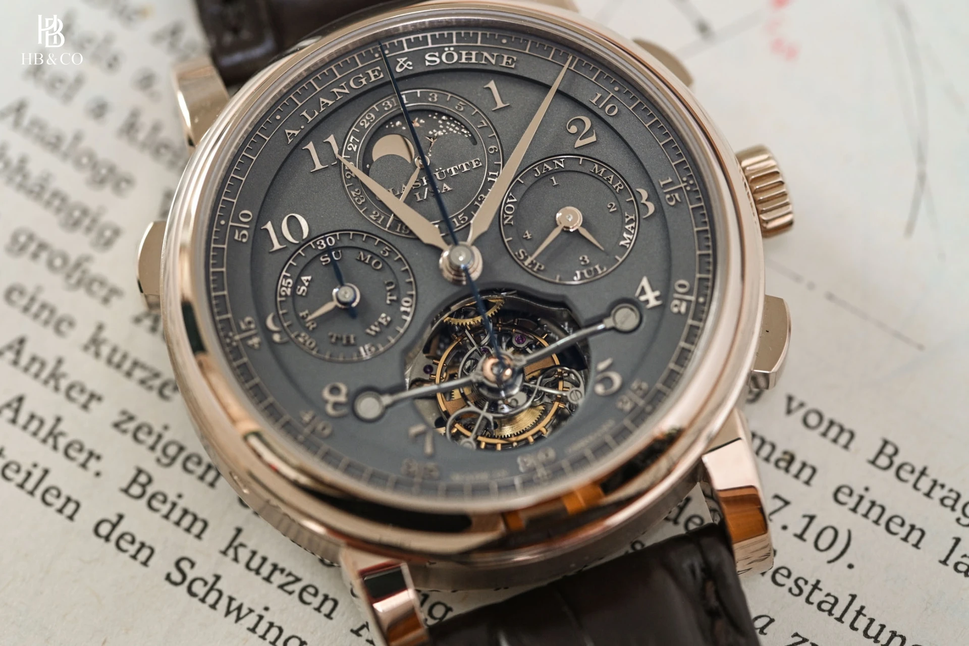 A. Lange & Söhne 1815 Tourbograph Perpetual Honey Gold® “Homage to F. A. Lange” 43mm 706.050FE (Limited Edition 50pcs)