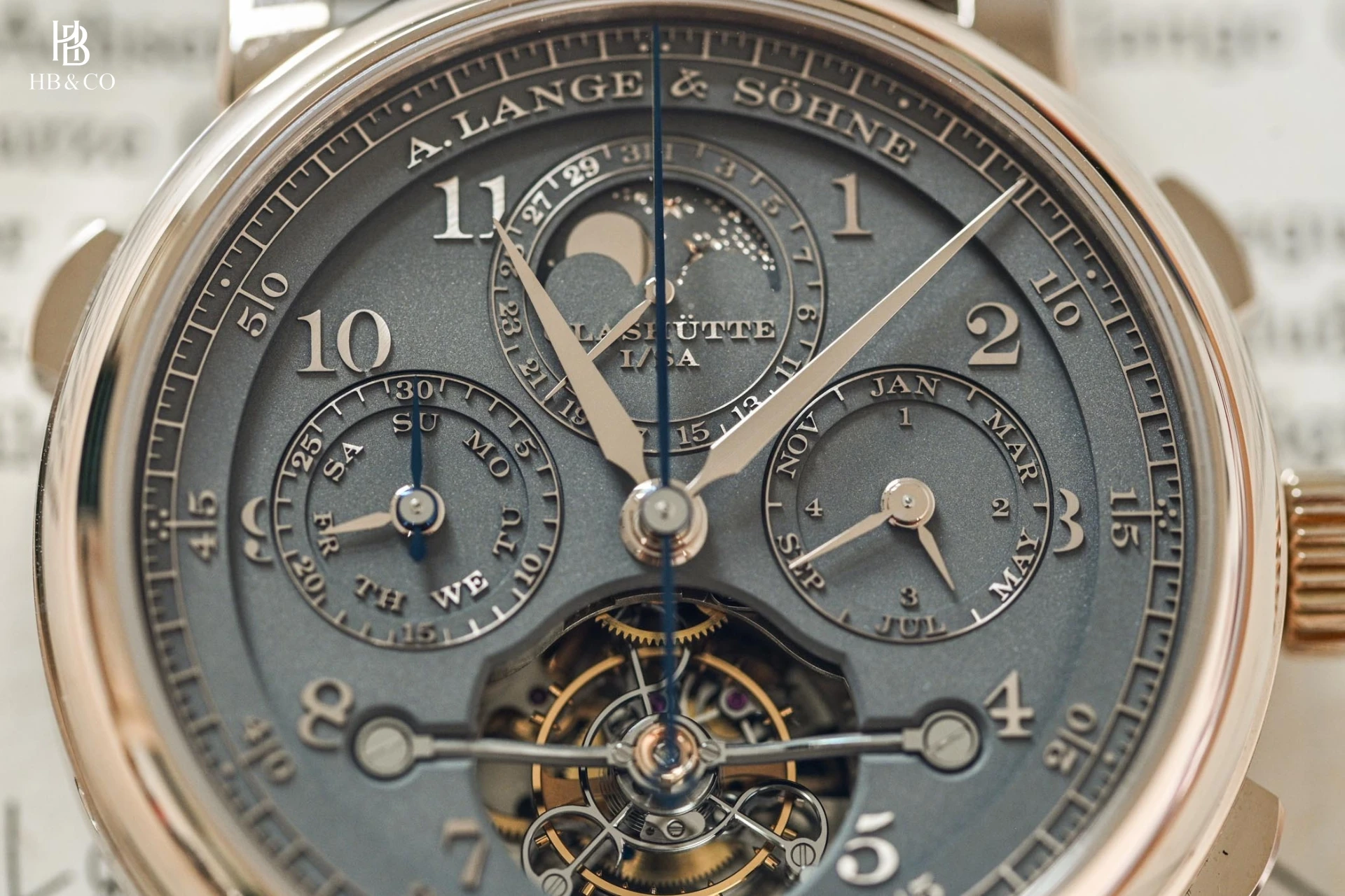 A. Lange & Söhne 1815 Tourbograph Perpetual Honey Gold® “Homage to F. A. Lange” 43mm 706.050FE (Limited Edition 50pcs)