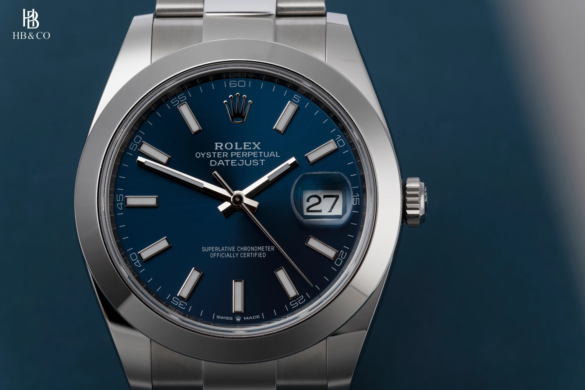 Rolex Datejust 41mm 126300-0001 Bright Blue Dial