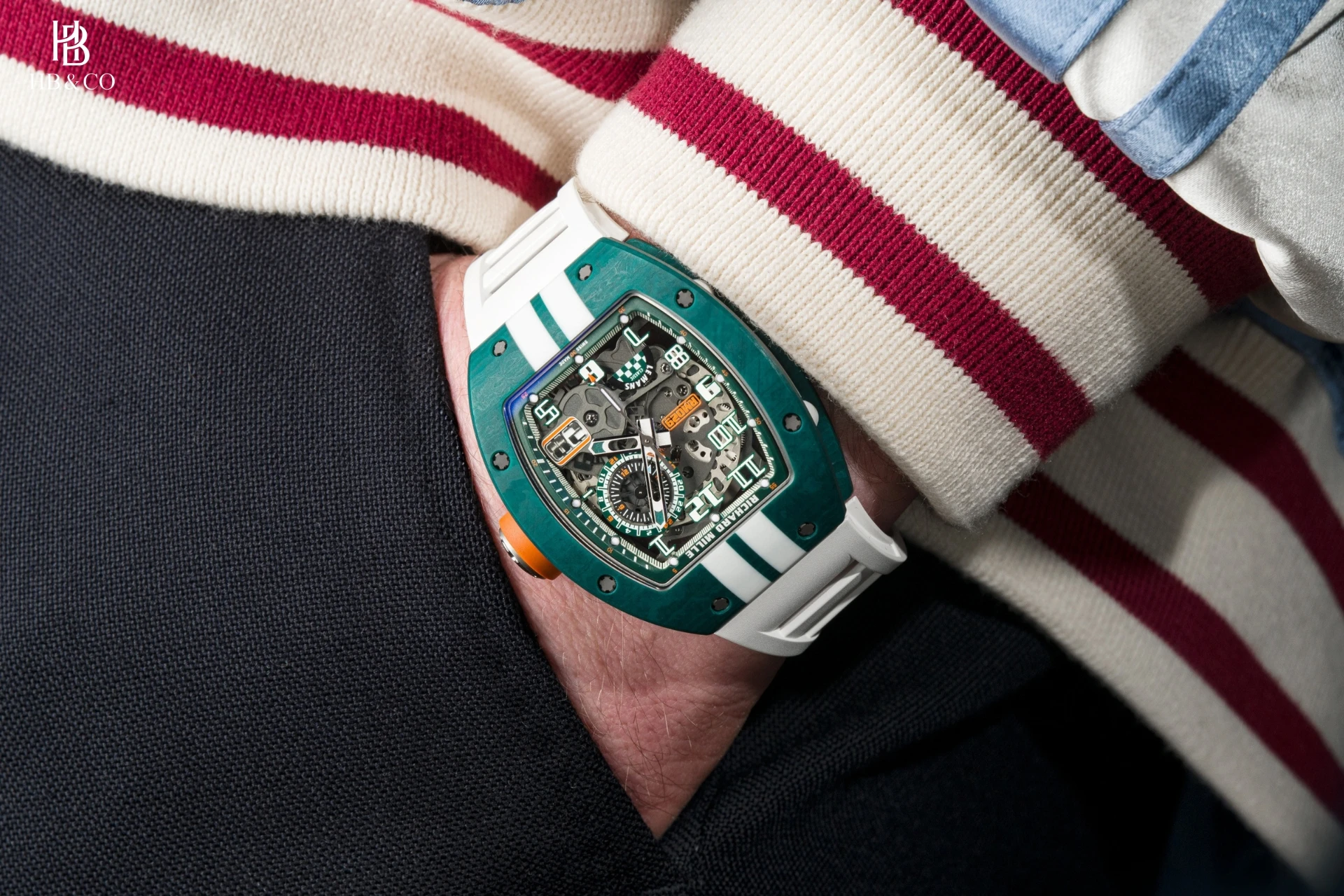 Richard Mille RM 029 Green Quartz TPT® & White Quartz TPT® “Le Mans Classic” (Limited Edition 150pcs)