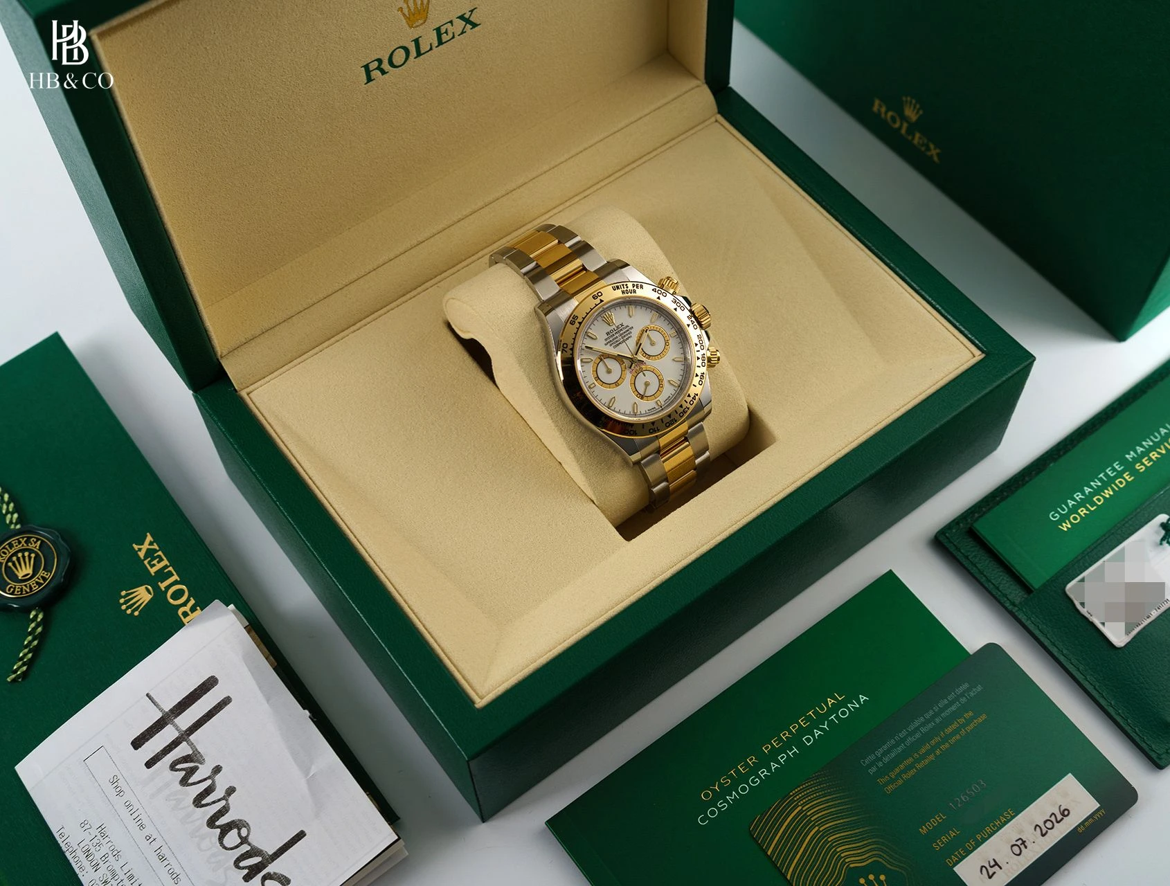 Rolex Cosmograph Daytona 40mm 126503-0001 White Dial