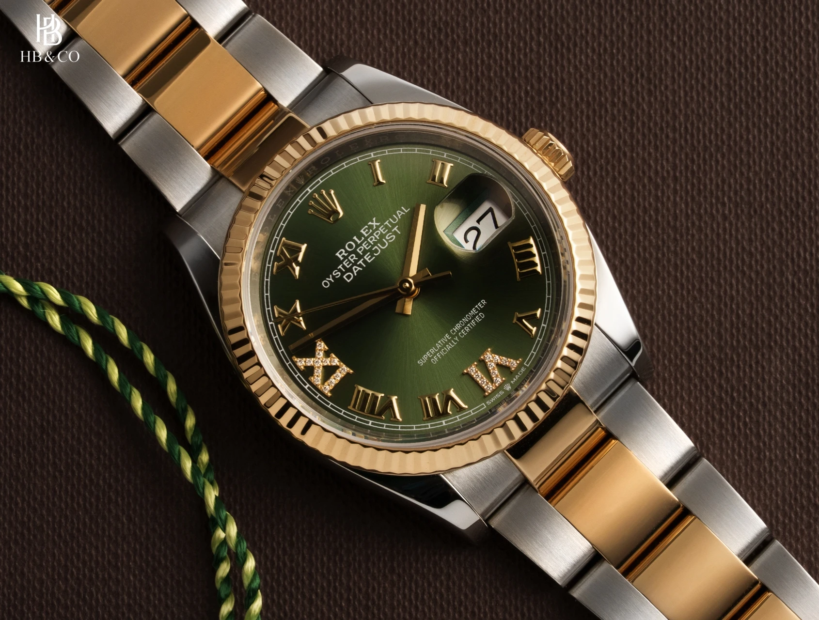 Rolex Datejust 36mm 126233-0026 Olive Green Dial
