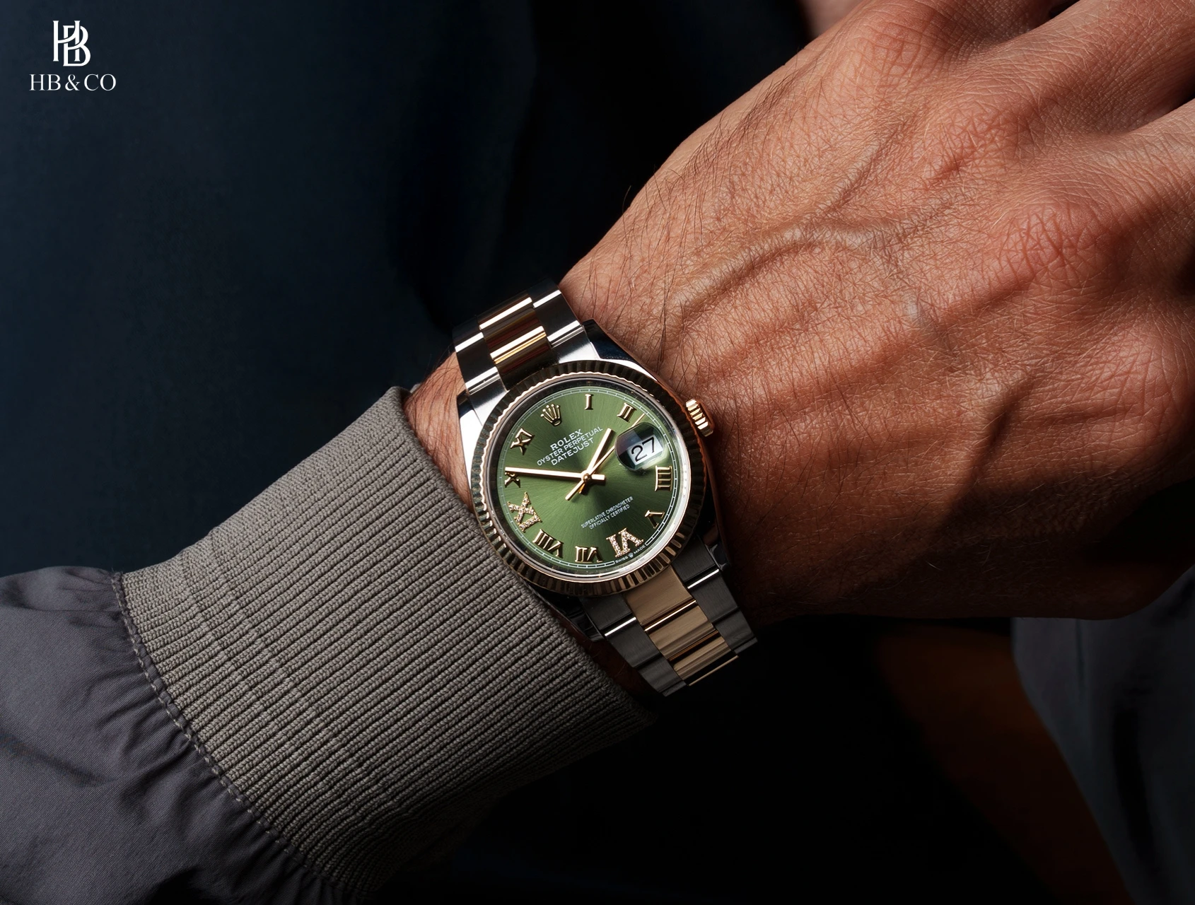 Rolex Datejust 36mm 126233-0026 Olive Green Dial