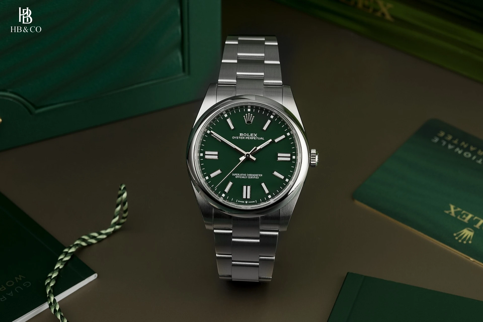 Rolex Oyster Perpetual 41mm 134300-0004 Green Dial