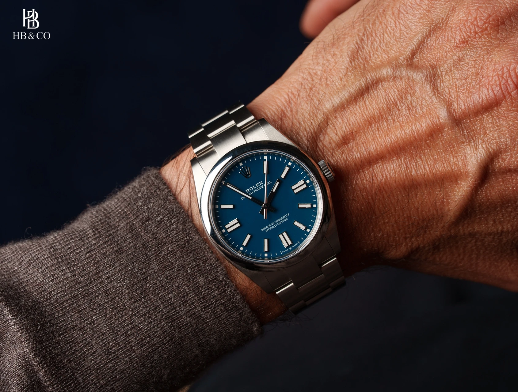 Rolex Oyster Perpetual 41mm 134300-0009 Med Blue Dial