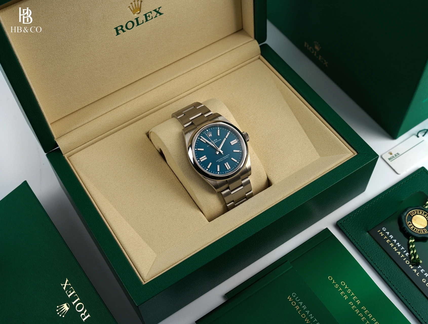 Rolex Oyster Perpetual 41mm 134300-0009 Med Blue Dial